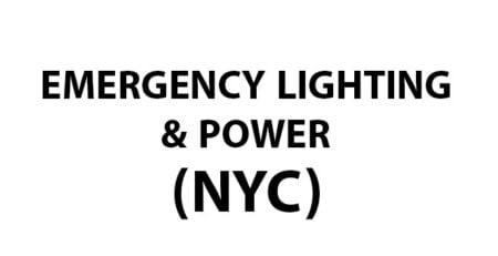 EMERGENCY LIGHTING AND POWER BUILDING CODES IN NYC