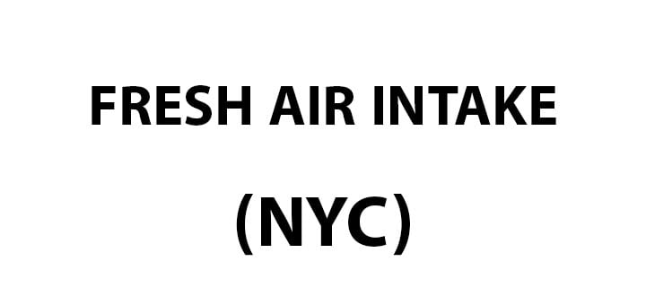 FRESH-AIR-INTAKE Building code in NYC