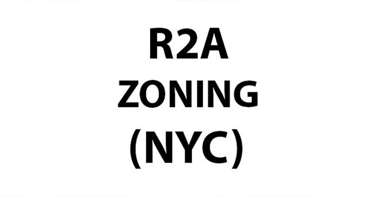 NYC ZONING R2A
