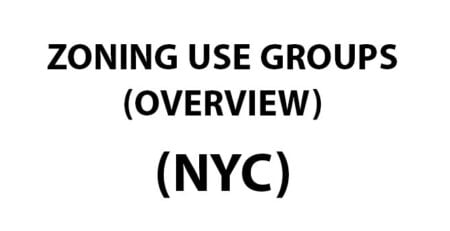 overview of all zoning groups in NYC
