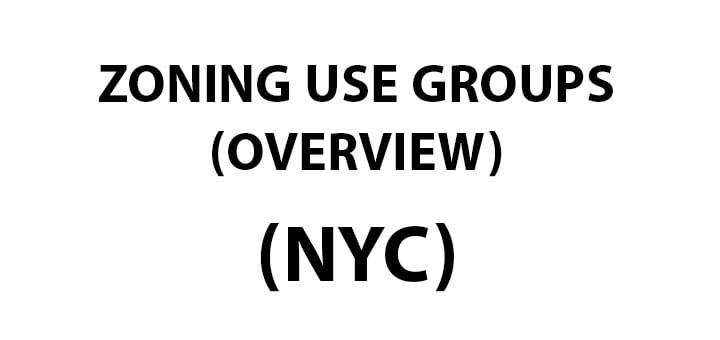 overview of all zoning groups in NYC