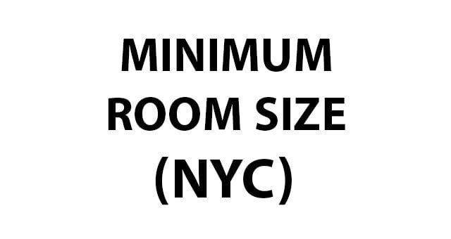 Minimum Room Size in NYC