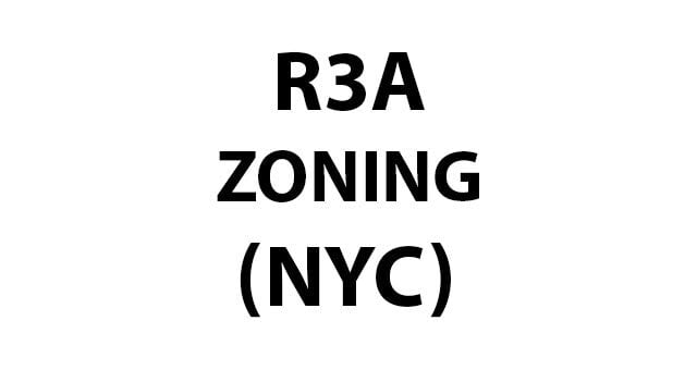 ZONING R3A in NYC