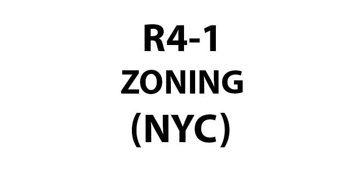 NYC RESIDENTIAL ZONING R4-1