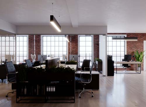 3d design of Manhattan office