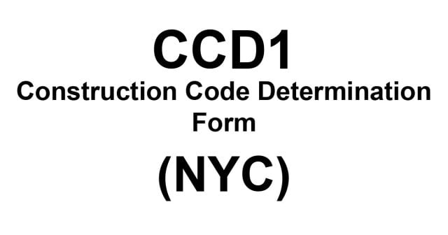 DOB CCD1 form - HN REPUBLIC, ARCHITECTURAL DESIGN & DOB PERMIT EXPEDITING
