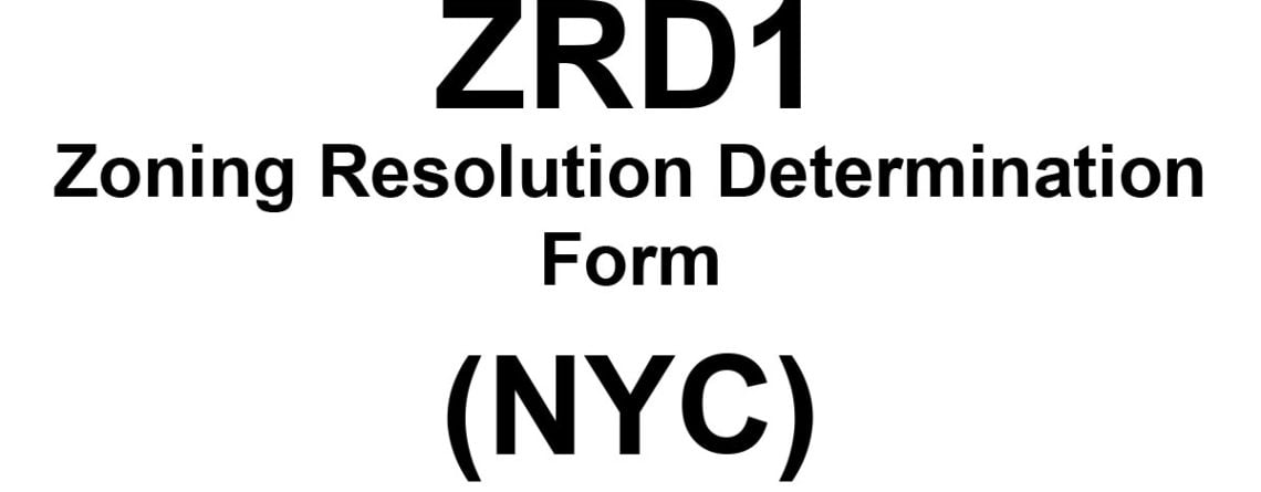 ZRD1 ZONING RESOLUTION DETERMINATION