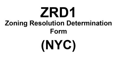 ZRD1 ZONING RESOLUTION DETERMINATION FORM