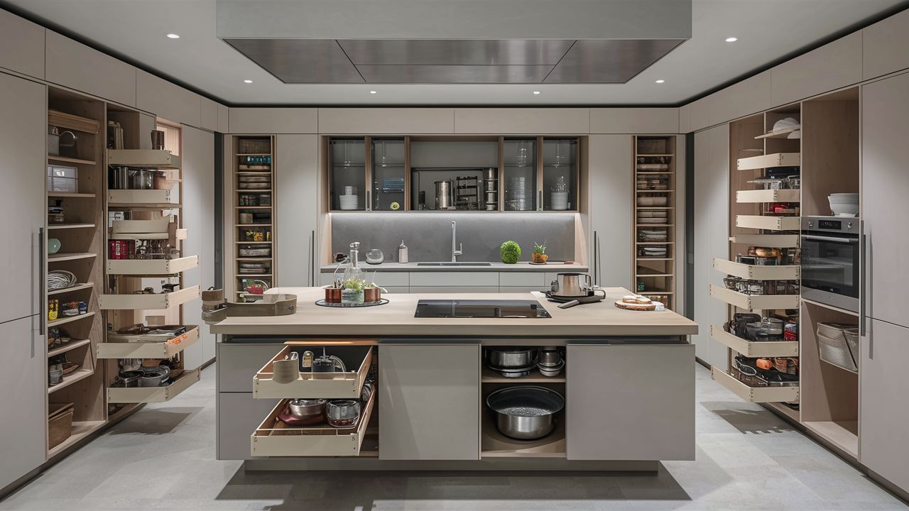 Smart Storage Solutions for kitchen design idea for 2024