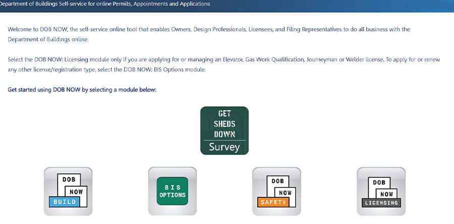 NYC DOB NOW and DOB BIS