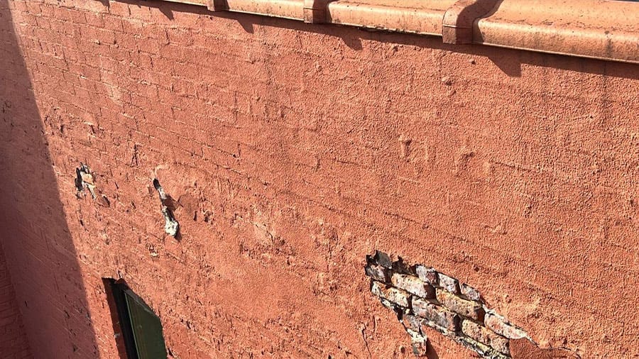 BRICK PARAPET WALL INSPECTION