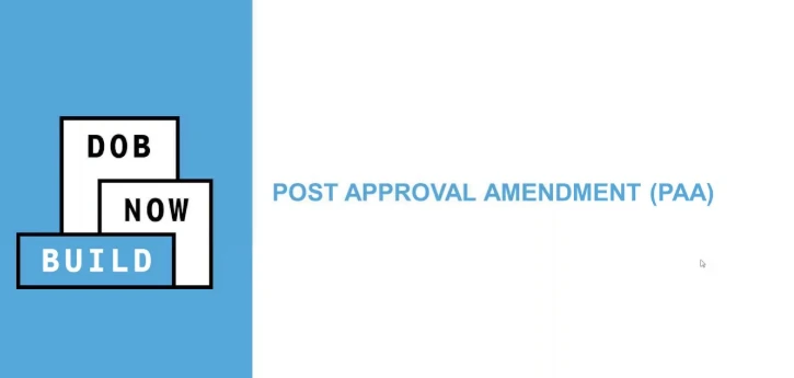 nyc dob post approval amendment-paa