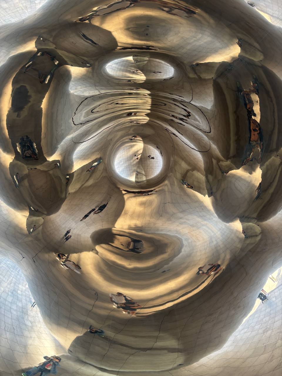 under the Bean Sculpture 