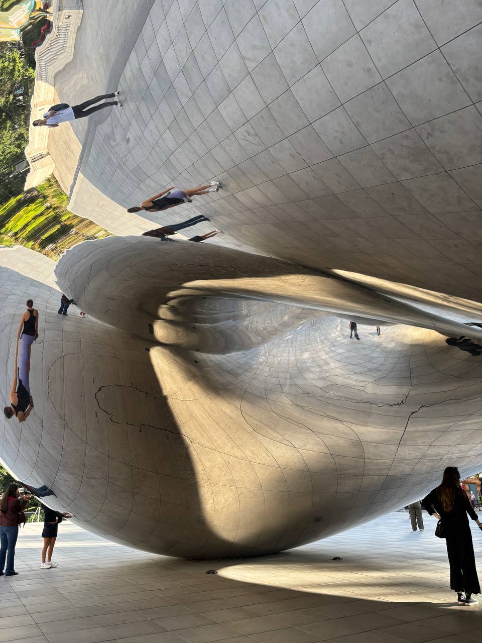 under the Bean Sculpture 
